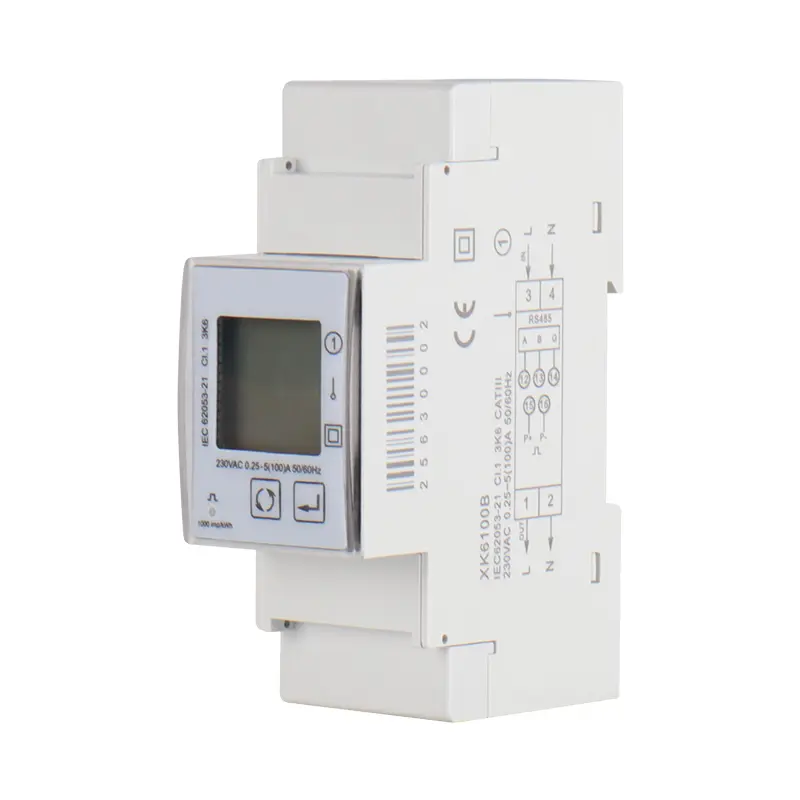 2p enfaset multifunktion din jernbane energi smart meter