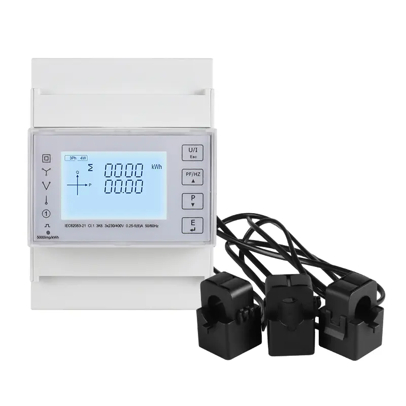 3p 4W High Precision Måling Din Rail Energy Smart Meter